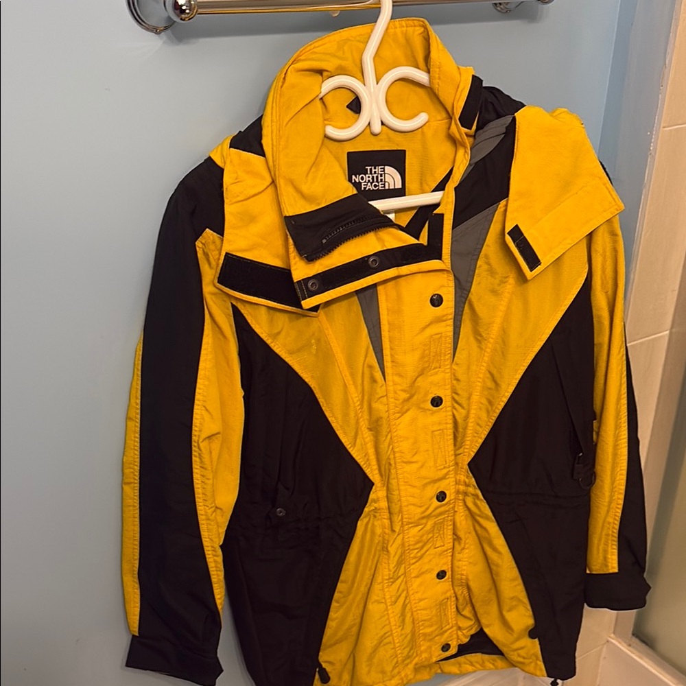 The North Face Bold Yellow and Black Outdoor Jacket
